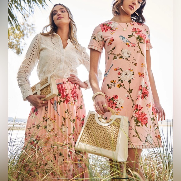 Spartina white eyelet crocheted button shirt - Picture 2 of 8